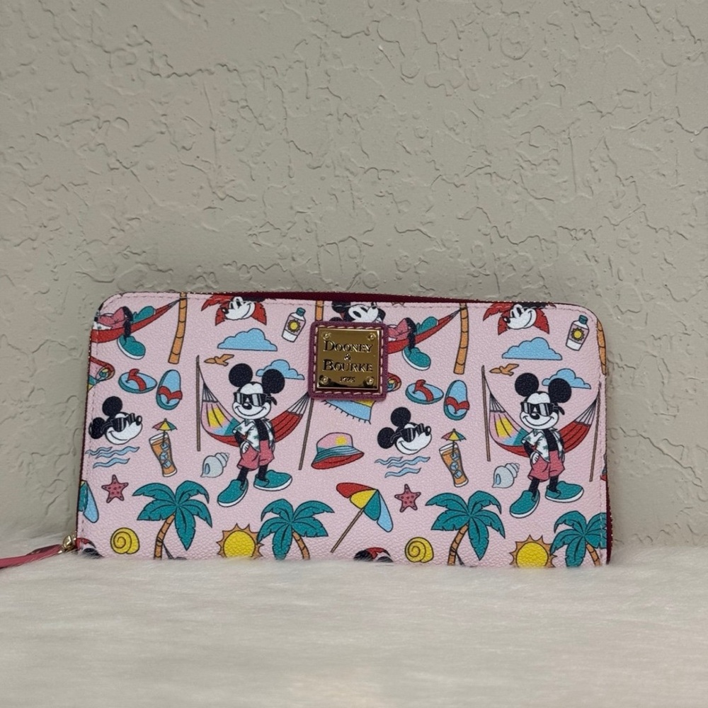 Dooney & Bourke Disney Mickey Mouse Summer Wallet - Picture 1 of 12